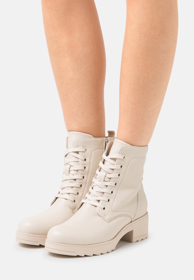 Gabour | Bottines à Lacets Exclusives Panna